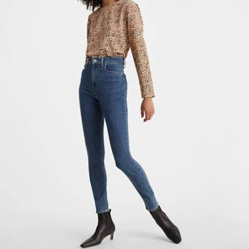Levi’s 721 high rise skinny jean in lapis trot - Picture 5 of 15